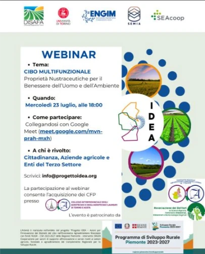 Cibo Multifunzionale Webinar
