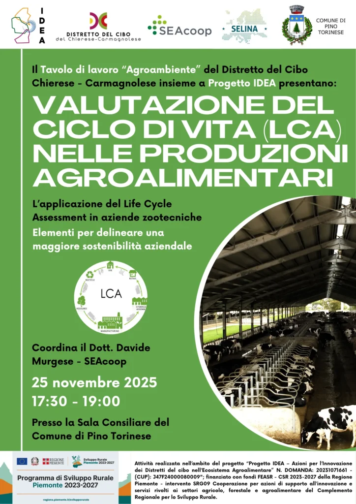 Appuntamento con IDEA - Valutazione del ciclo di vita nelle produzioni agroalimentari 1 Locandina LCA def