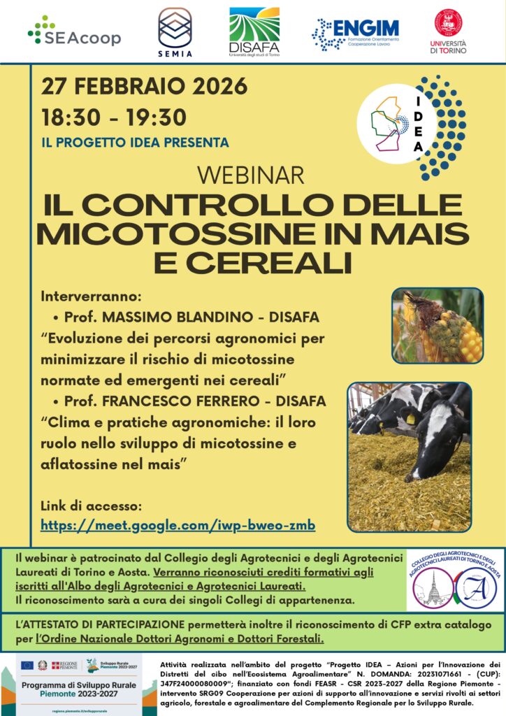 Webinar | Controllo delle micotossine in mais e cereali 1 Locandina webinar 27 feb 2026 DEF page 0001 1 1